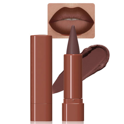 BINGBRUSH 2-in-1 Gradient Dark Brown Lip Liner & Lipstick Combo,Matte Longwear Waterproof Lip Pencil with Cone Tip,Smudge Proof Crayon for Flawless Ombre Contour,Women's Long Lasting Makeup Set BINGBRUSHBuy Supplements Australia
