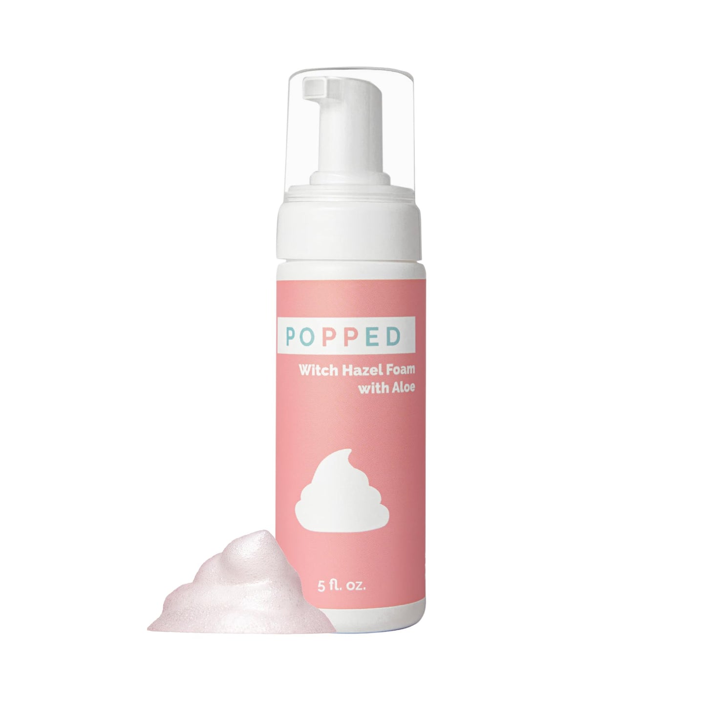 POPPED Witch Hazel Foam with Aloe (5 fl oz) | Perineal Healing Foam for Postpartum Care | Relieves Pain, Hemorrhoids, and Swelling After Birth | Postpartum Essential POPPEDBuy Supplements Australia
