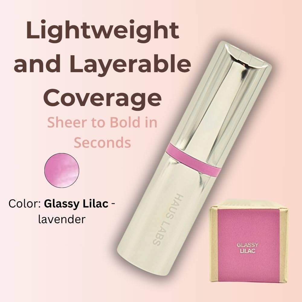 Haus Labs Color Fuse Longwear Hydrating Glassy Lip + Cheek Blush Balm Stick - Glassy Lilac Haus LaboratoriesBuy Supplements Australia