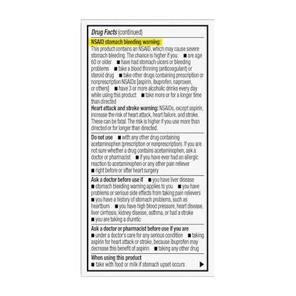 GoodSense Dual Action Acetaminophen and Ibuprofen (NSAID) Tablets, 250 mg/125 mg, Back Pain, 18 Count GoodSenseBuy Supplements Australia
