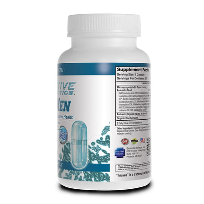 Essential Source TriActive Biotics for Men - Probiotic Capsules, 30 Billion CFU with Prebiotics & Blue Spirulina, Shelf Stable, Allergen Free, Digestive & Immune Support, 30 Count Essential Source buy supplements Au