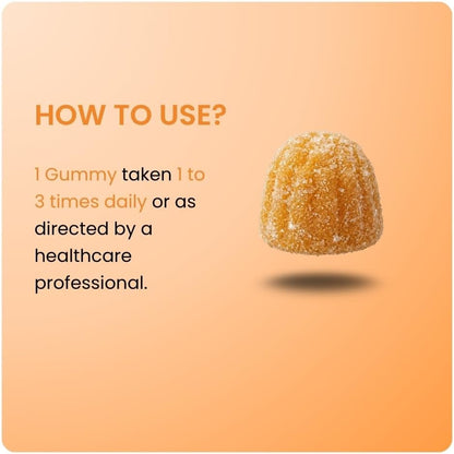 Advanced Turmeric Gummies Supplement with Ginger & Black Pepper Extract, Turmeric Complex, Vegan Dietary Supplement, Peach Flavor, 60 Gummies