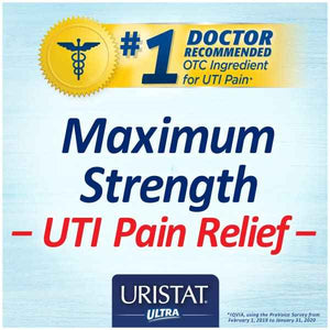URISTAT Ultra UTI Pain Relief, Cranberry Flavored Coating, 30 Tablets (Pack of 2)
