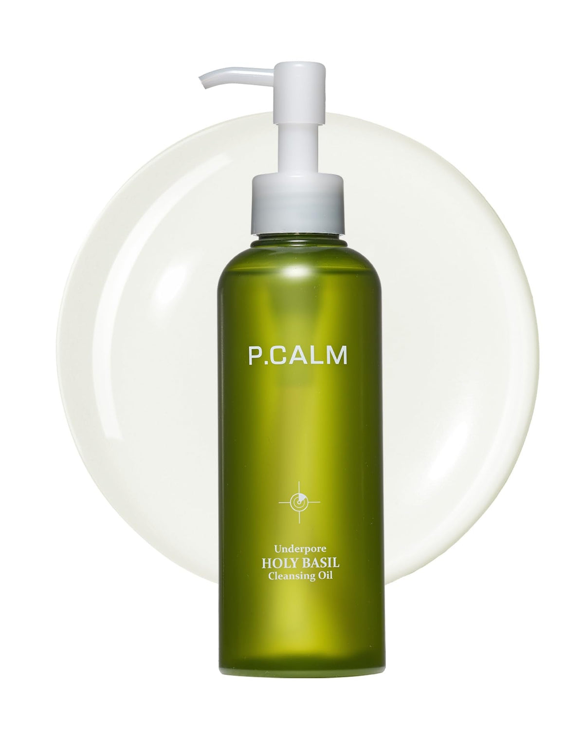 P.CALM Underpore Holy Basil Cleansing Oil – Holy Basil & Tea Tree for Deep Pore Cleansing, Blackhead Removal, and Makeup Removal, Korean Skincare (190ml / 6.42 fl.oz)