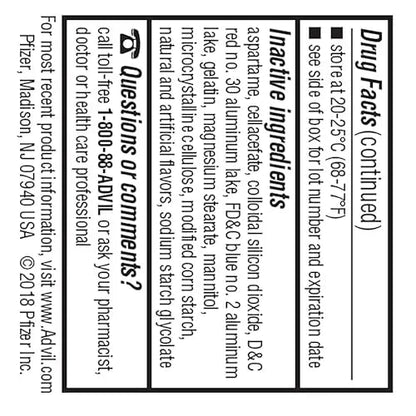 Advil Junior Strength Chewable Ibuprofen Pain Reliever and Fever Reducer, Children's Ibuprofen for Pain Relief, Grape - 24 Tablets (Pack of 3) AdvilBuy Supplements Australia