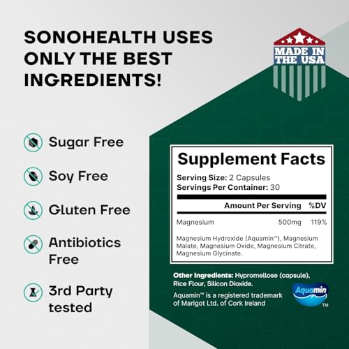 Spectrum 5 Magnesium | 5-in-1 Complex + 72 Trace Minerals for Enhanced Absorption | Irish Sea Sourced | 500mg per Serving