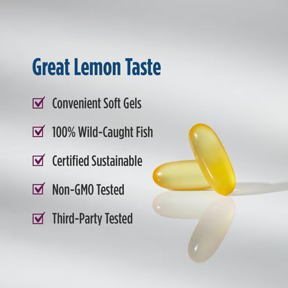 Nordic Naturals Complete Omega-D3, Lemon Flavor - 120 Soft Gels - 565 mg Omega-3 + 70 mg GLA + 1000 IU Vitamin D3 - EPA & DHA - Healthy Skin, Cognition, Positive Mood - Non-GMO - 60 Servings Nordic NaturalsBuy Supplements Australia