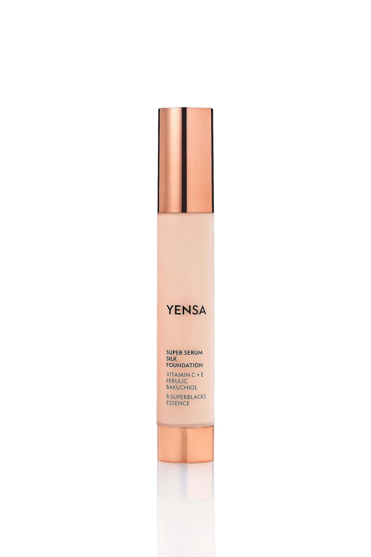 YENSA Serum Foundation Makeup - Super Silk Full Coverage Foundation Enriched with Peptides, Vitamin C & Ferulic Acid to Help Reduce Fine Lines, Wrinkles & Dark Circles - Light 1 (1 oz) YENSABuy Supplements Australia