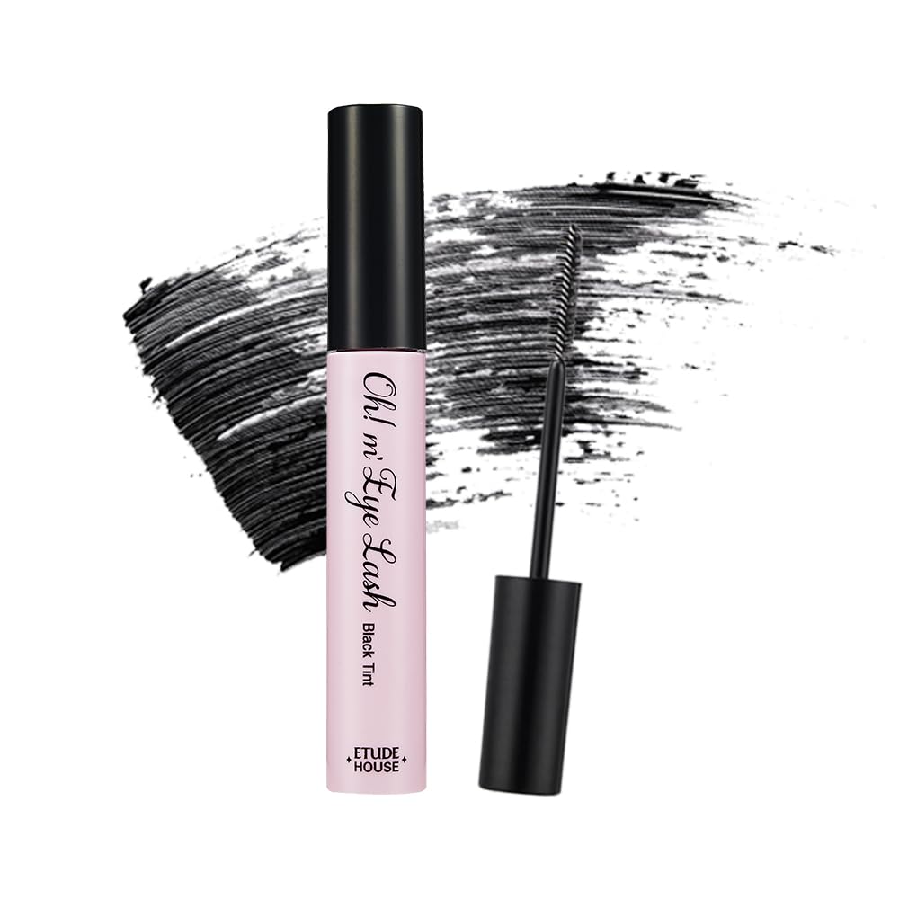 ETUDE Oh M'Eye Lash Black Tint Mascara – Natural Glossy Effect with Long Lasting Strong Curl System, Volume Enhancing, Smudge-Free, Improved fixation and water resistance, Korean Makeup, Kbeauty ETUDEBuy Supplements Australia