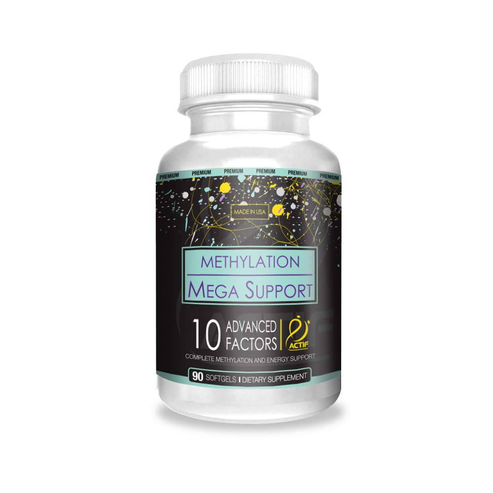 ACTIF Methylation Mega Support with 10 Advanced Factors and Organic Folate – 100% Natural, Non-GMO, 90 Count ACTIFBuy Supplements Australia