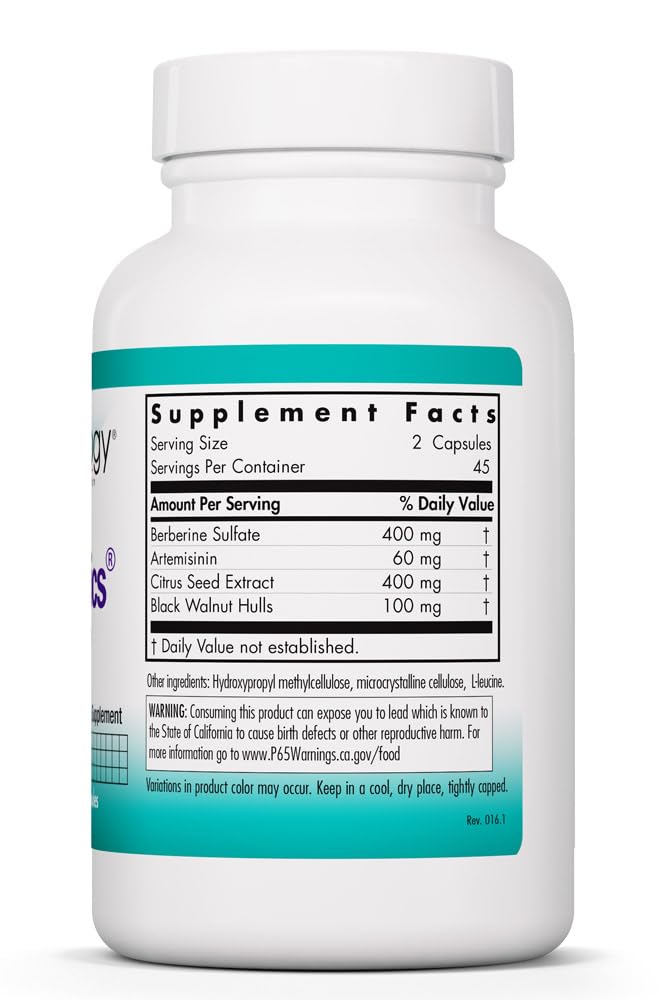 Nutricology TriBiotics - Berberine Artemisinin Botanical Blend - Gastrointestinal Support - Hypoallergenic - 45 Servings - 90 Capsules Allergy Research Group buy supplements Au