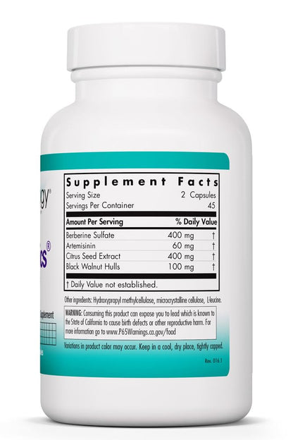 Nutricology TriBiotics - Berberine Artemisinin Botanical Blend - Gastrointestinal Support - Hypoallergenic - 45 Servings - 90 Capsules Allergy Research Group buy supplements Au