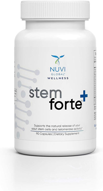 NuVi Global Stemforte Plus Stem Cell and Telomere Supplements – Cell Regeneration, Cell Growth & Telomere Support for Healthy Aging & Cellular Health – 90 Capsules for Men & Women NuVi Global buy supplements Au