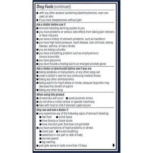 Advil PM Pain Reliever and Nighttime Sleep Aid, Ibuprofen for Pain Relief and Diphenhydramine Citrate for a Sleep Aid - 120 Coated Caplets and Pain Reliever and Fever Reducer, 10 Count Tablets AdvilBuy Supplements Australia