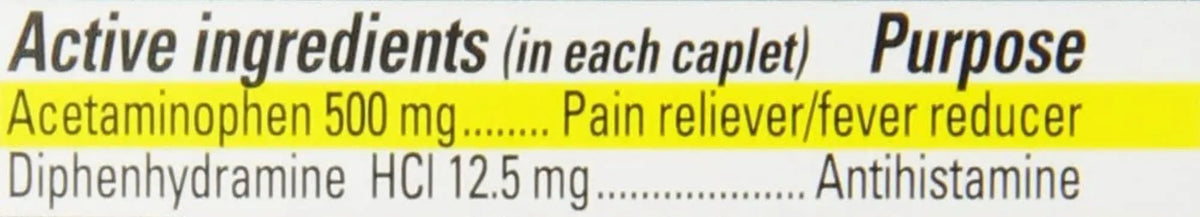 Percogesic Extra Strength Acetaminophen & Diphenhydramine Pain Relief, Fast-Acting Aspirin-Free Fever Reducer & Antihistamine, 60 Count PercogesicBuy Supplements Australia