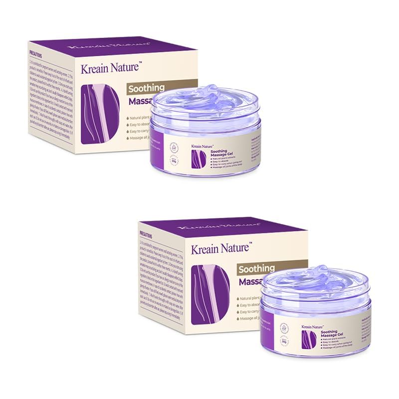 Kreain Nature 2 PCS Joint Gel Purple Soothing Massage Gel Soothes Knees, Lumbar, Neck, Back, Shoulders, Hands, and Feet, 1.76 oz Kreain NatureBuy Supplements Australia
