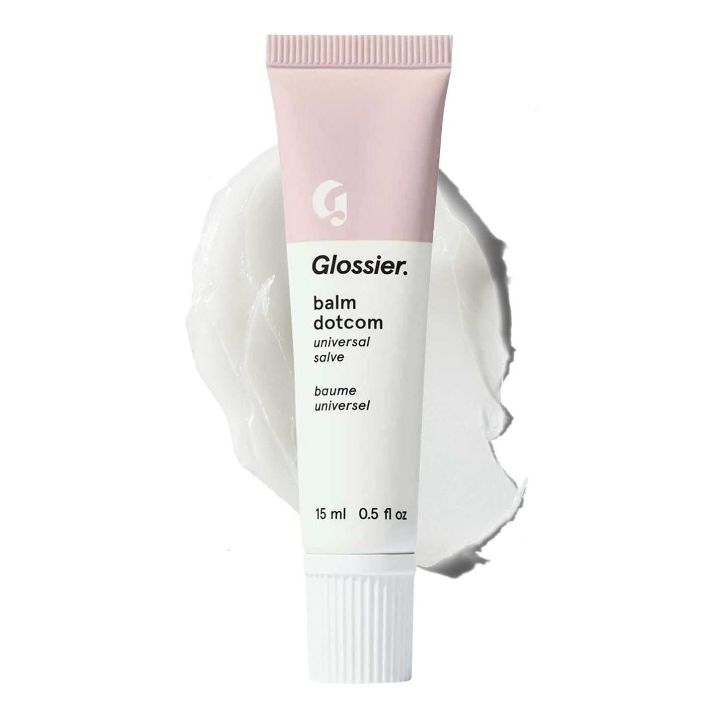 Glossier Balm Dotcom Hydrating Lip Balm - Universal Salve, Up to 12Hr Moisture - Lanolin, Beeswax & Castor Oil for Dry Lips, Cuticles & Skin - Original, Clear Fragrance-Free, 15ml GlossierBuy Supplements Australia