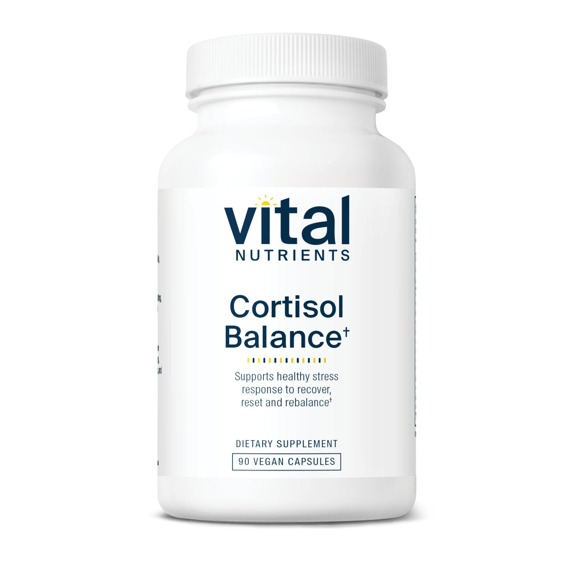 Vital Nutrients Cortisol Balance | Vegan Adrenal Support Supplements | Cortisol Manager Supports Energy & Stress Levels | Ashwagandha & Magnesium for Relaxation | Gluten, Dairy, Soy Free | 90 Capsules Vital Nutrients buy supplements Au