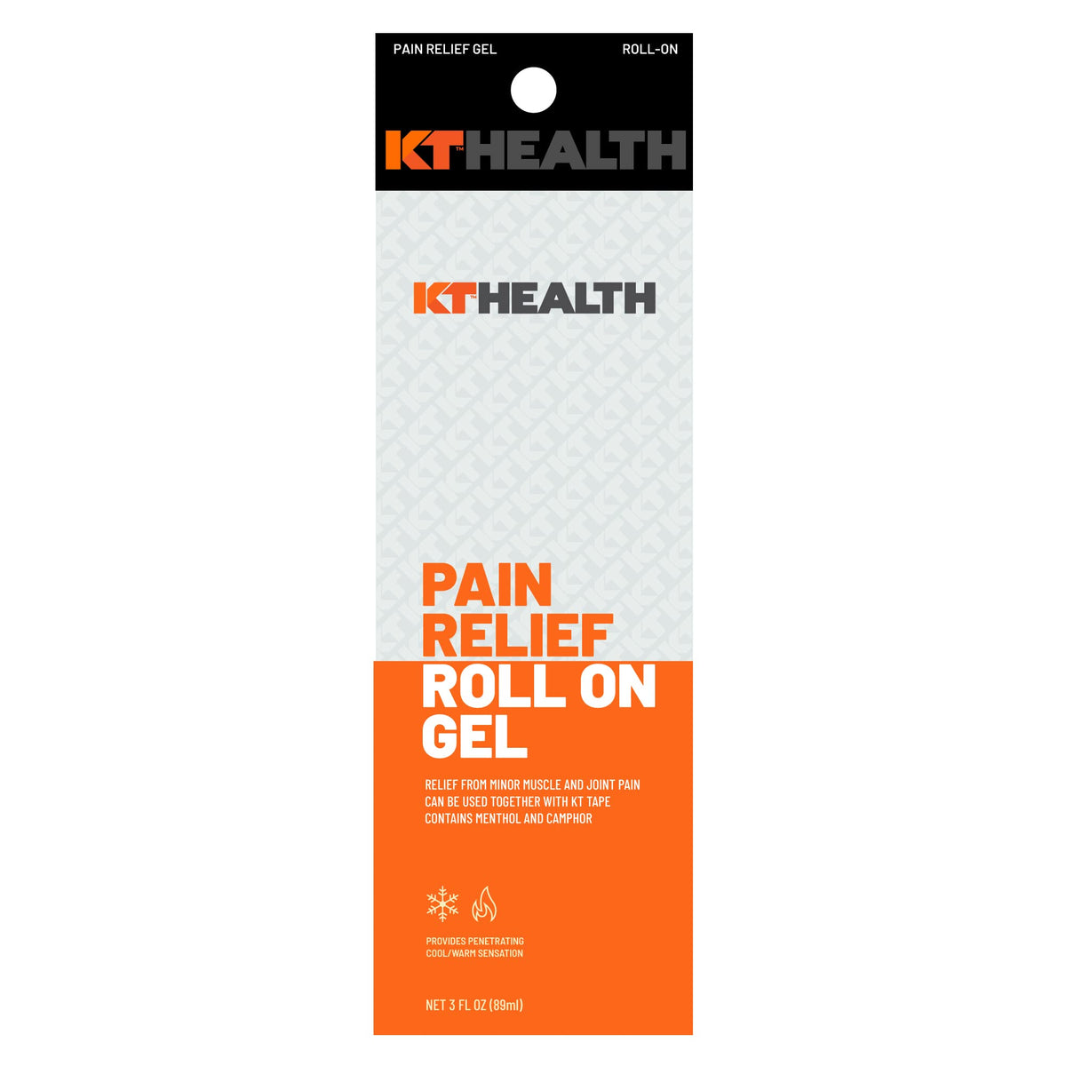 Supplement Product​KT Tape Health, Pain Relief Gel, Time-Released Topical Relief from Back Pain, Sciatica and Arthritis, 3.0 oz Roll-On - GlowUpCaUSA