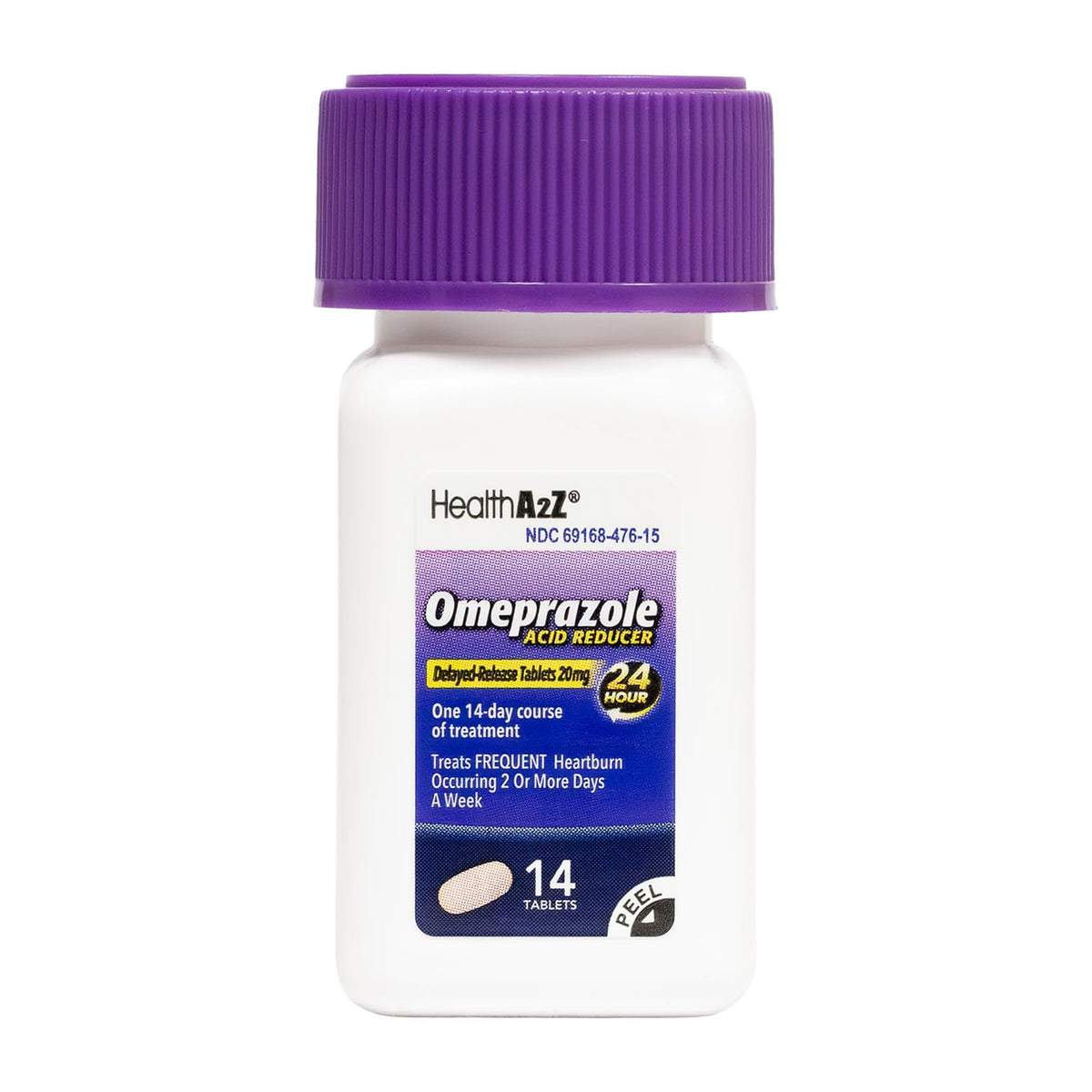 HealthA2Z® Acid Reducer | Omeprazole 20mg | Delayed - Release Tablets | 24 Hours | Treats Frequent Heartburn | Occuring 2 or More Days A Week (14 Counts) HealthA2Z buy supplements Au