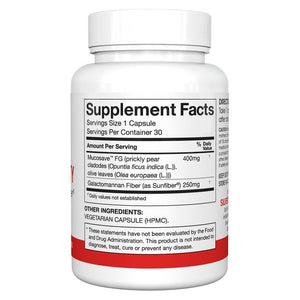 Silver Fern Regularity Digestive Supplement Capsules Brand - 1 Bottle = 30 Capsules = 30 Day Supply - Mucosave FG (Prickly Pear Polysaccharides & Olive Leaf Polyphenols) & SunFiber Silver FernBuy Supplements Australia