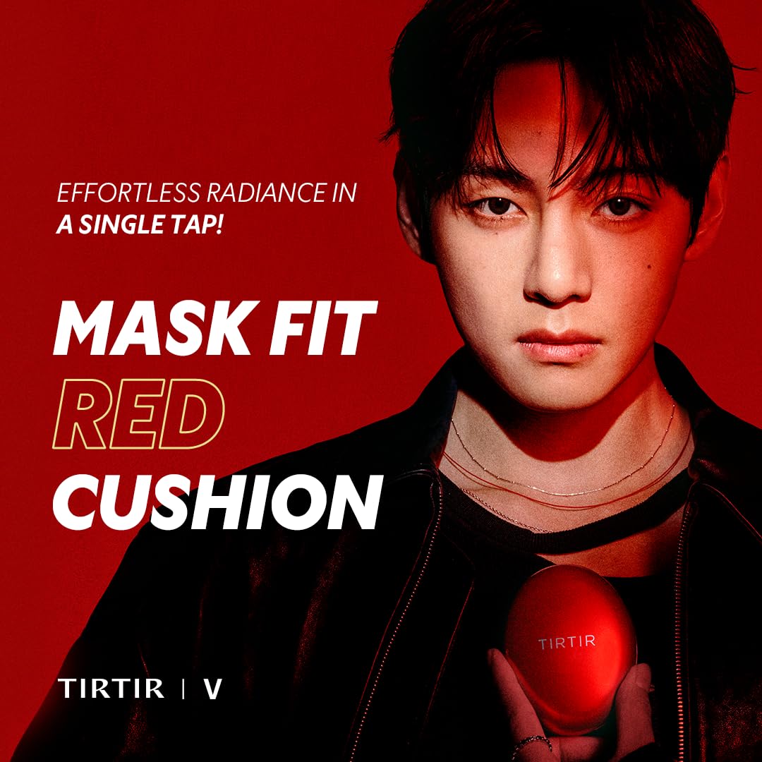 [*Mini Size*] TIRTIR Mask Fit Red Cushion Foundation | Full coverage, Weightless, Skin fit, Satin Glow Finish, Korean Makeup BB Foundation, beauty, Tattoo cover up, Buildable (#23N Sand / 0.15 Fl Oz) TIRTIRBuy Supplements Australia