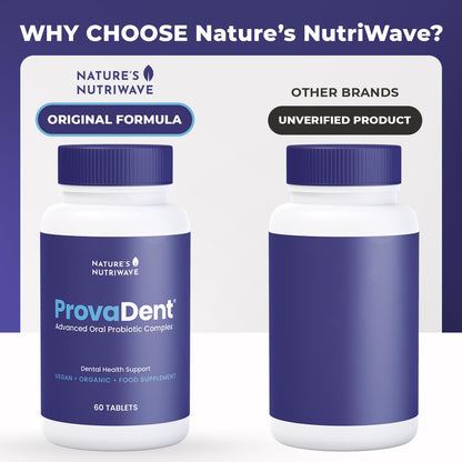 ProvaDent – Botanical Oral Tablets, USA Made – 60 Ct, 1 Month Supply | Oral-care tablets, botanical formula | Made in USA | Chewable daily tablet