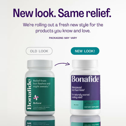 Relizen by Bonafide. Relief from Menopausal Hot Flashes & Night Sweats. — 1-Month Supply (60 Tablets) Bonafide buy supplements Au