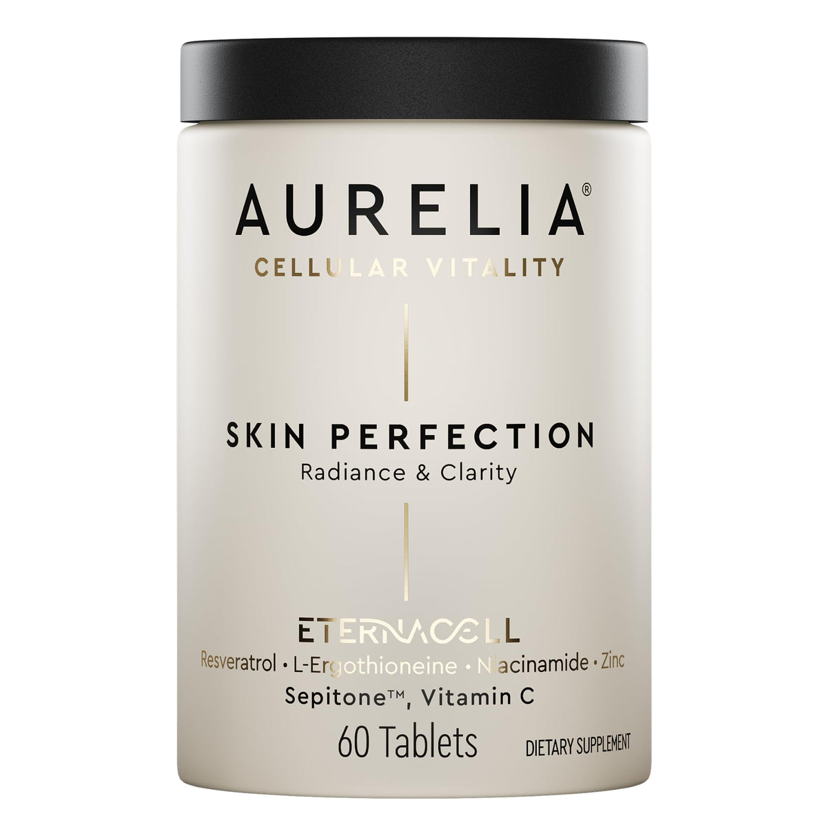 AURELIA Skin Perfection | Advanced Cellular Anti-Aging Supplement | Enhance Skin Clarity, & Tone | with Zinc, Resveratrol, Niacinamide, Ergothioneine, & Vitamin C AURELIABuy Supplements Australia