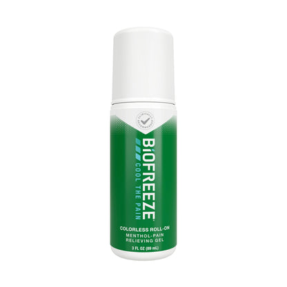 Biofreeze Roll-On Pain-Relieving Gel 3 FL OZ, Colorless Topical Pain Reliever For Muscles And Joints From Arthritis, Backache, Strains, Bruises, & Sprains BiofreezeBuy Supplements Australia