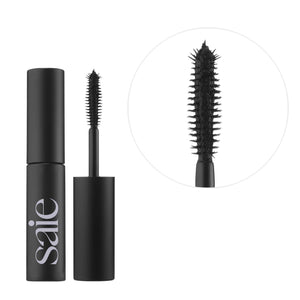Saie Mini Mascara 101 - Lash Lengthening Mascara for Thick, Bold, Lifted Lashes - Buildable Eye Makeup Formulated to Strengthen and Condition with Rich Nutrients - Black (0.17 oz) SaieBuy Supplements Australia