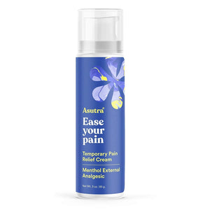 Supplement Product​ASUTRA Relief Cream, 3 oz - Cooling Sensation, Temporary Relief from Muscle Discomfort and Soreness, 4% Menthol, Arnica Montana, and Dimethyl Sulfone (MSM) - GlowUpCaUSA