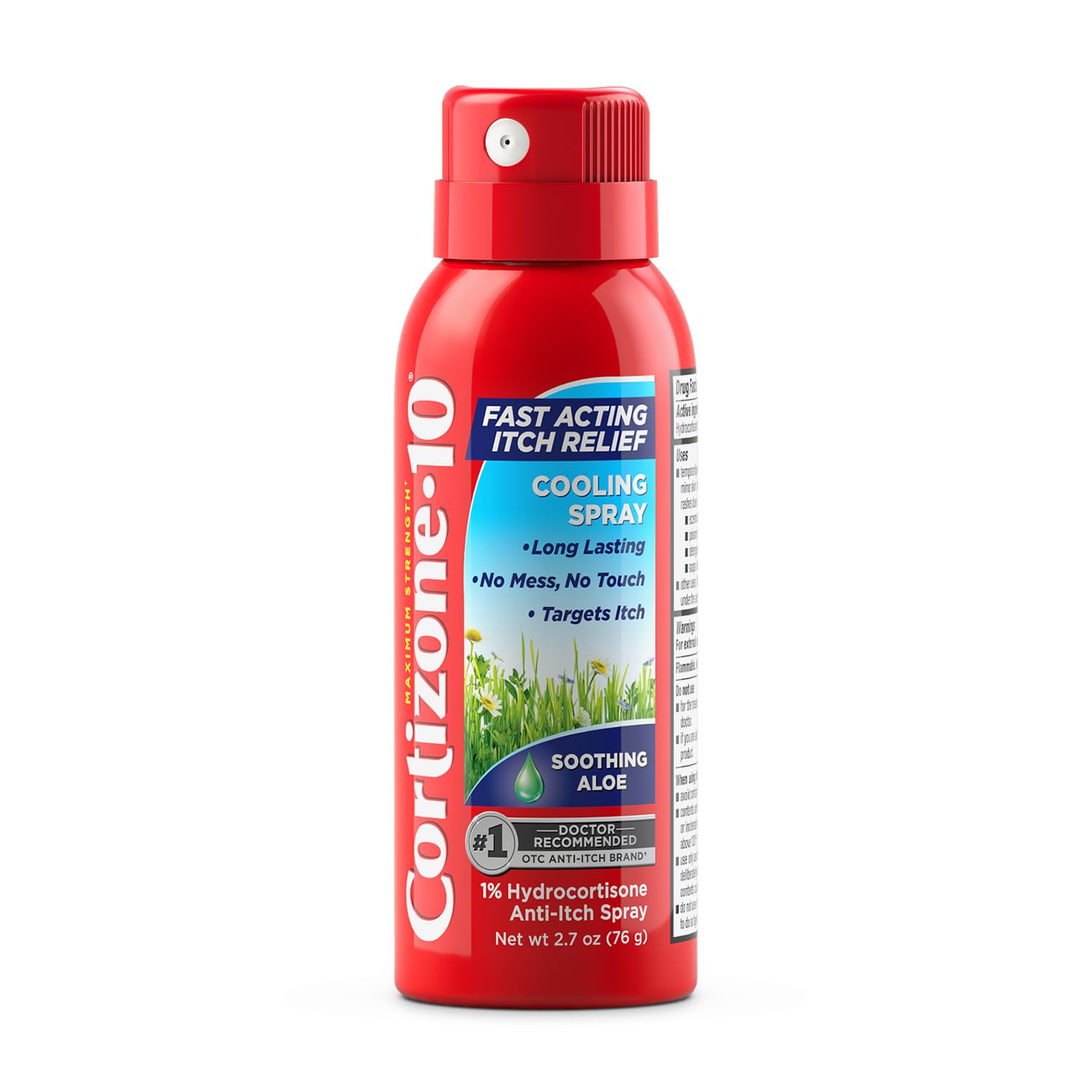 Cortizone 10 Maximum Strength Soothing Aloe Itch Relief Cooling Spray, 1% Hydrocortisone, Fast-Acting, Anti-Itch Spray for Bug Bites, Rash, Eczema, Psoriasis, Poison Ivy, Oak, Sumac, 2.7 oz Cortizone 10Buy Supplements Australia