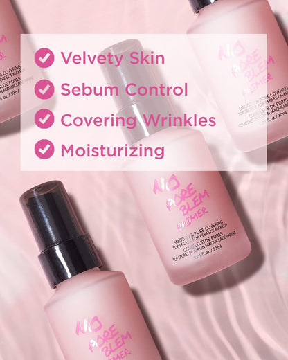 TOUCH IN SOL No Poreblem Primer – Pore Primer for Korean Makeup, Mattifying Primer for Oily Skin, Pore Eraser for Large Pores, Blurring Finish from K Beauty (1.01 fl.oz/30ml) Touch in SolBuy Supplements Australia