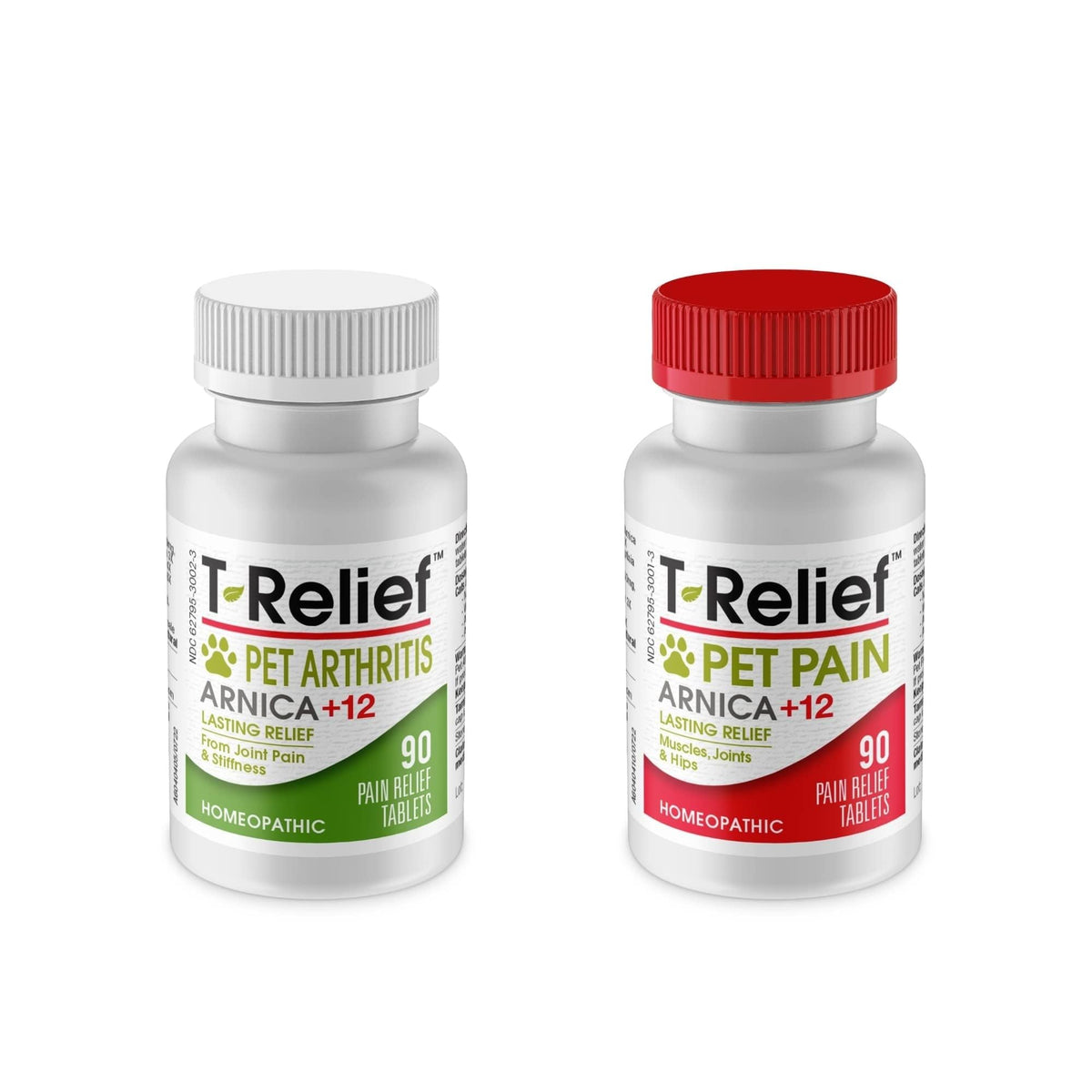 MediNatura Plant-Powered Pet Pain Relief Bundle T-Relief Pet Pain Tablets (90) + T-Relief Pet Arthritis (90) 12 Plant-Based Homeopathic Pain Relievers with Arnica - Support for Muscles, Joints + HIPS MediNaturaBuy Supplements Australia