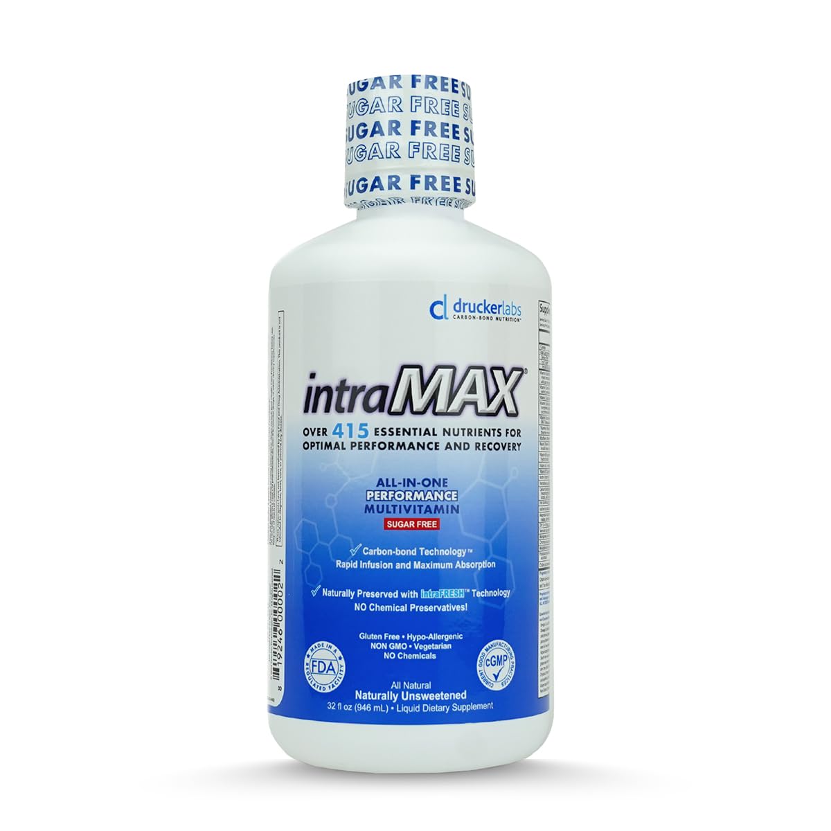 intraMAX supplement bottle on a white background