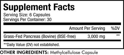 Codeage Grass Fed Beef Pancreas Supplement Glandulars - Freeze Dried, Non-Defatted Desiccated Beef Pancreas Pills – Pancreatic Enzymes Diet Meat - Pasture Raised Bovine Vitamins - 180 Capsules CodeageBuy Supplements Australia