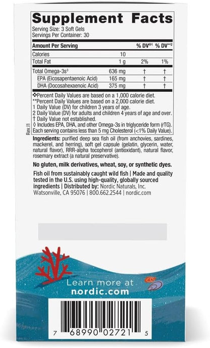 Nordic Naturals Children’s DHA Xtra, Berry Punch - 90 Mini Chewable Soft Gels for Kids - 636 mg Omega-3s EPA & DHA - Cognitive & Immune Function, Learning, Social Development - Non-GMO - 30 Servings | Mini chewable soft gels with delicious berry punch fla