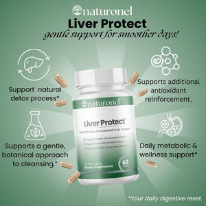 Naturonel Liver Protect – Liver Cleanse Detox & Repair | Liver Detox with Milk Thistle, Beetroot, Artichoke, Dandelion, Chicory, Yarrow, Jujube & Herbal Detox Blend | Made in USA, GMP Certified (1) NaturonelBuy Supplements Australia