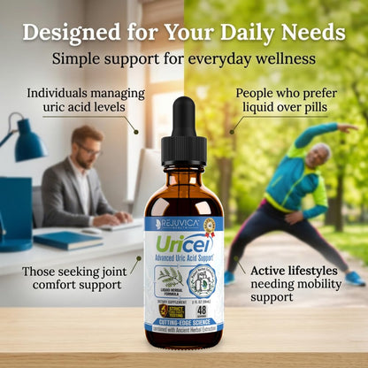 Uricel - Advanced Uric Acid Support & Cleanse Supplement - Liquid Delivery for Better Absorption - Tart Cherry, Chanca Piedra, Celery Seed, Turmeric & More! Rejuvica Health buy supplements Au