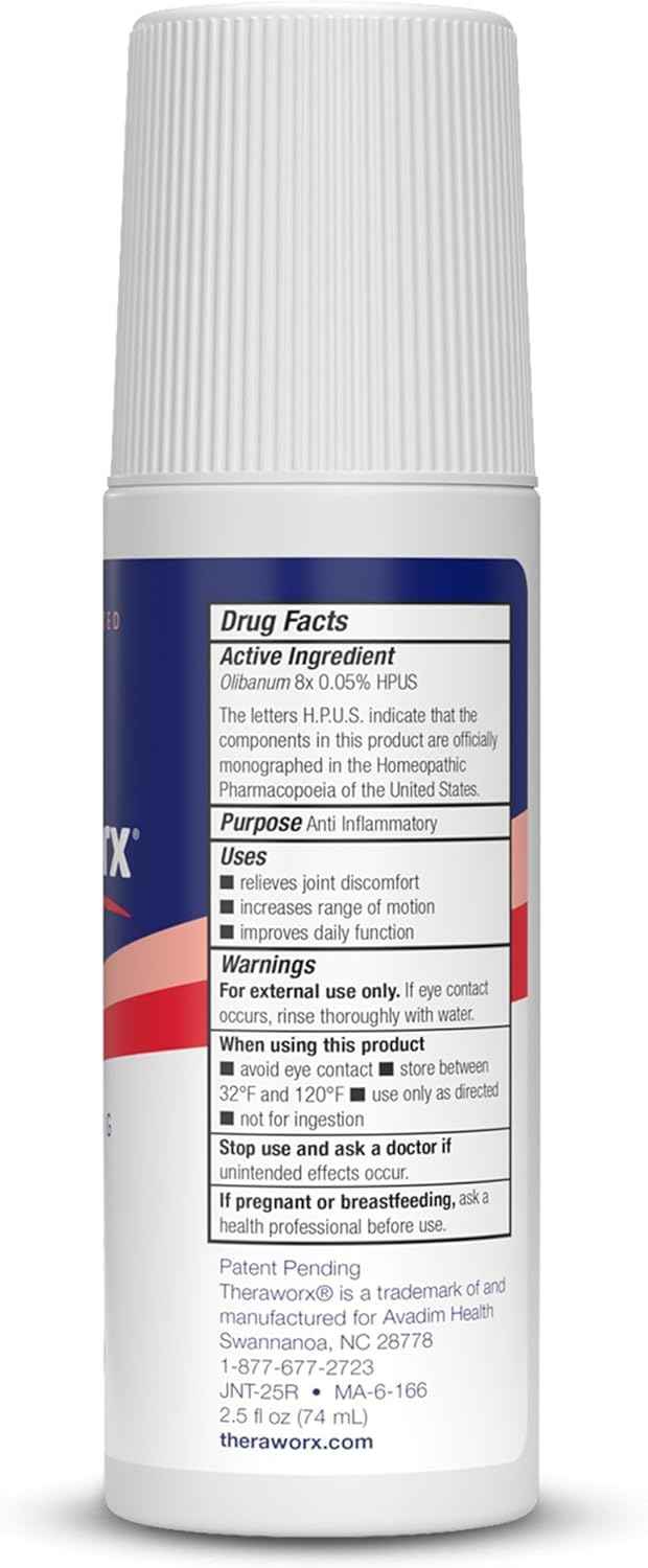 Theraworx Fast-Acting Joint Relief Roll-On Joint Discomfort & Inflammation Relief - 2.5 Oz - 2 Count