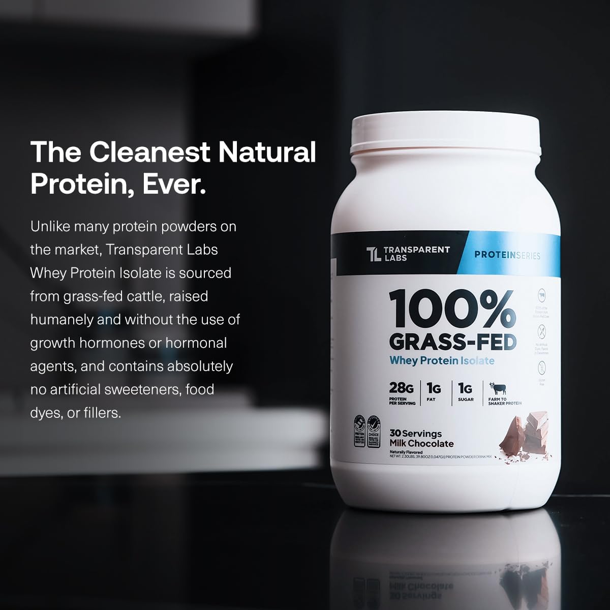 Transparent Labs Grass-Fed Whey Protein Isolate (30 Servings, Chocolate Peanut Butter) & Grass-Fed Whey Protein Isolate (30 Servings, French Vanilla)