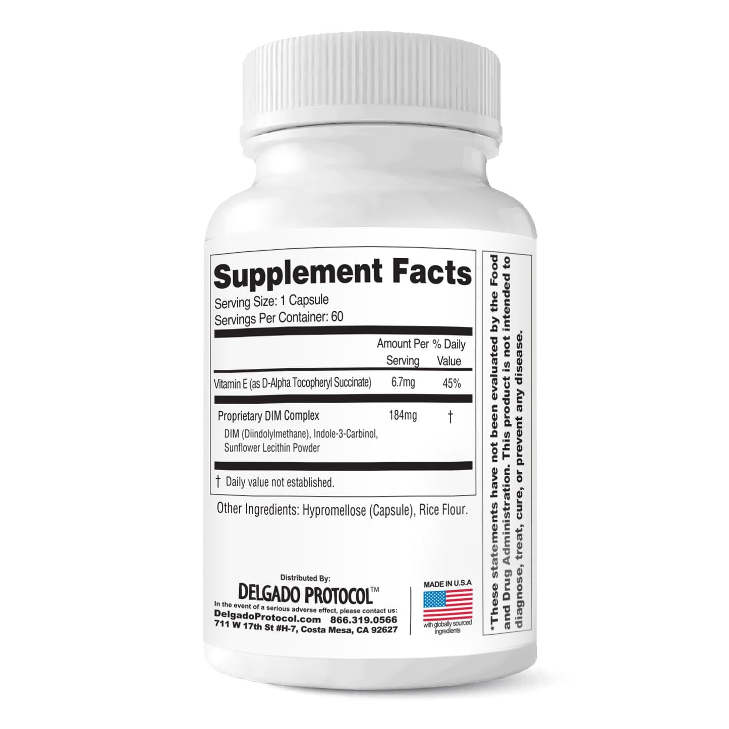 EstroBlock Estrogen Balance Supplement - Maintain Clear Skin, Body Defenses for Women & Men - Delgado Protocol - Original Formula w/No Crystalline DIM Against Dysfunction - 60 Capsules The Delgado Protocol for Health buy supplements Au
