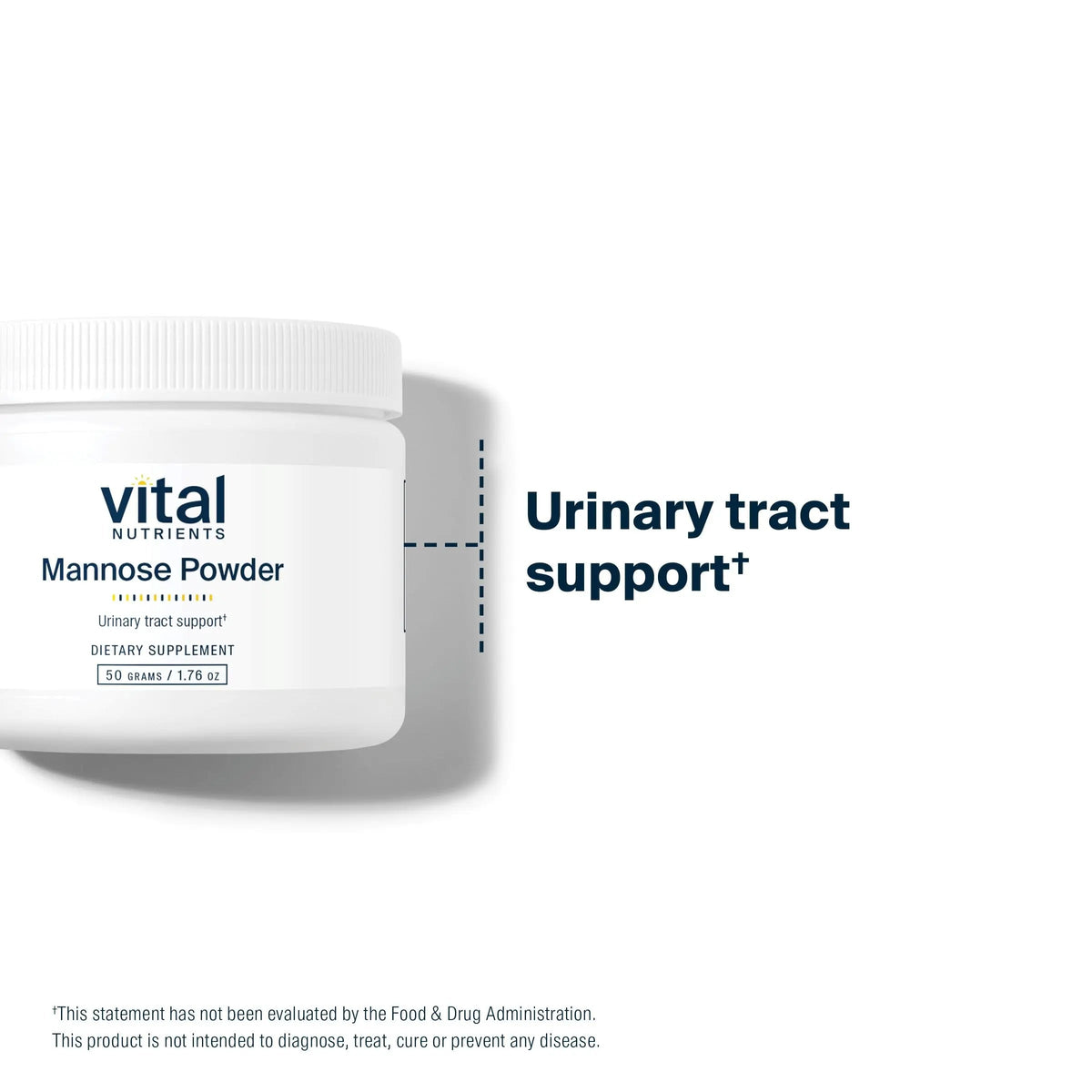 Supplement Product​Vital Nutrients Mannose Powder 50g - Vegan D-Mannose Supplement for Urinary Tract and Bladder Support - Gluten, Dairy, Soy Free - Non-GMO - 25 Servings - GlowUpCaUSA