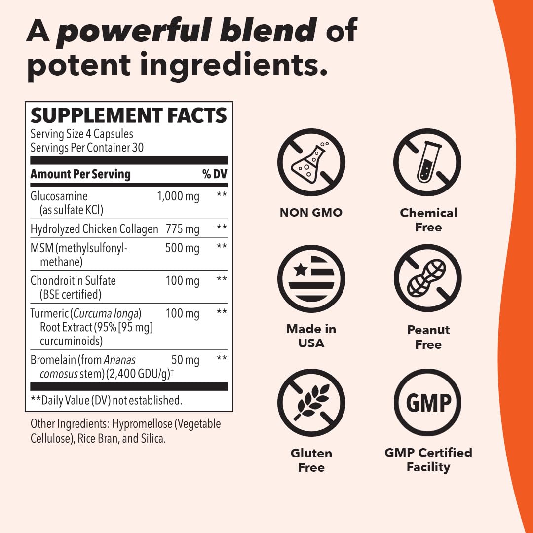 LifeSeasons Mobili-T - Joint Support Supplement - Reduces Aches & Discomforts - Increase Range of Motion - Rebuild Tissue & Cartilage - MSM Chondroitin Collagen Glucosamine & Turmeric - 208 Capsules LifeSeasonsBuy Supplements Australia