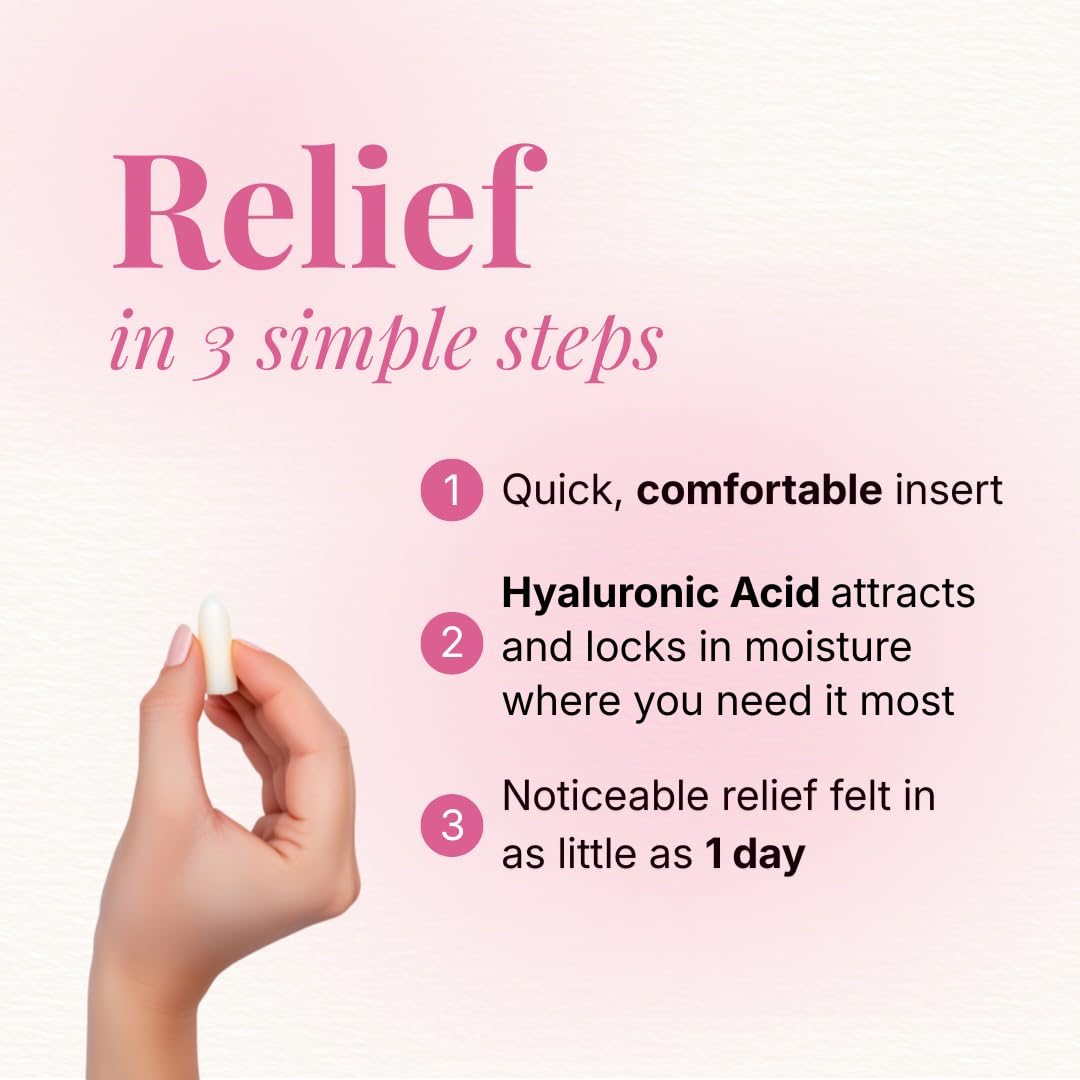 VLUSH Vaginal Moisturizer: Hormone-Free Hyaluronic Acid Suppositories for Dryness & Intimate Comfort – Clean Support for Menopause & Perimenopause (10pk) VLUSH buy supplements Au