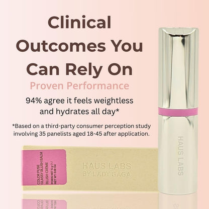 Haus Labs Color Fuse Longwear Hydrating Glassy Lip + Cheek Blush Balm Stick - Glassy Lilac Haus LaboratoriesBuy Supplements Australia