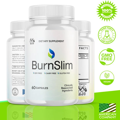 Burn Slim Capsules, Official Burnslim Pills with All Natural Ingredients, Advanced Burn Slim Health and Wellness Vitamin Supplement Supporting Active Lifestyle for Women and Men (60 Capsules) MJOBuy Supplements Australia