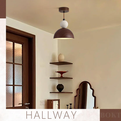 BOKT Wabi Sabi Pendant Light Nordic LED Ceiling Hanging Light Modern Natural Stone Pendant Light Adjustable Dimmable Walnut Mini Chandelier for Dining Room Living Room BOKTBuy Supplements Australia