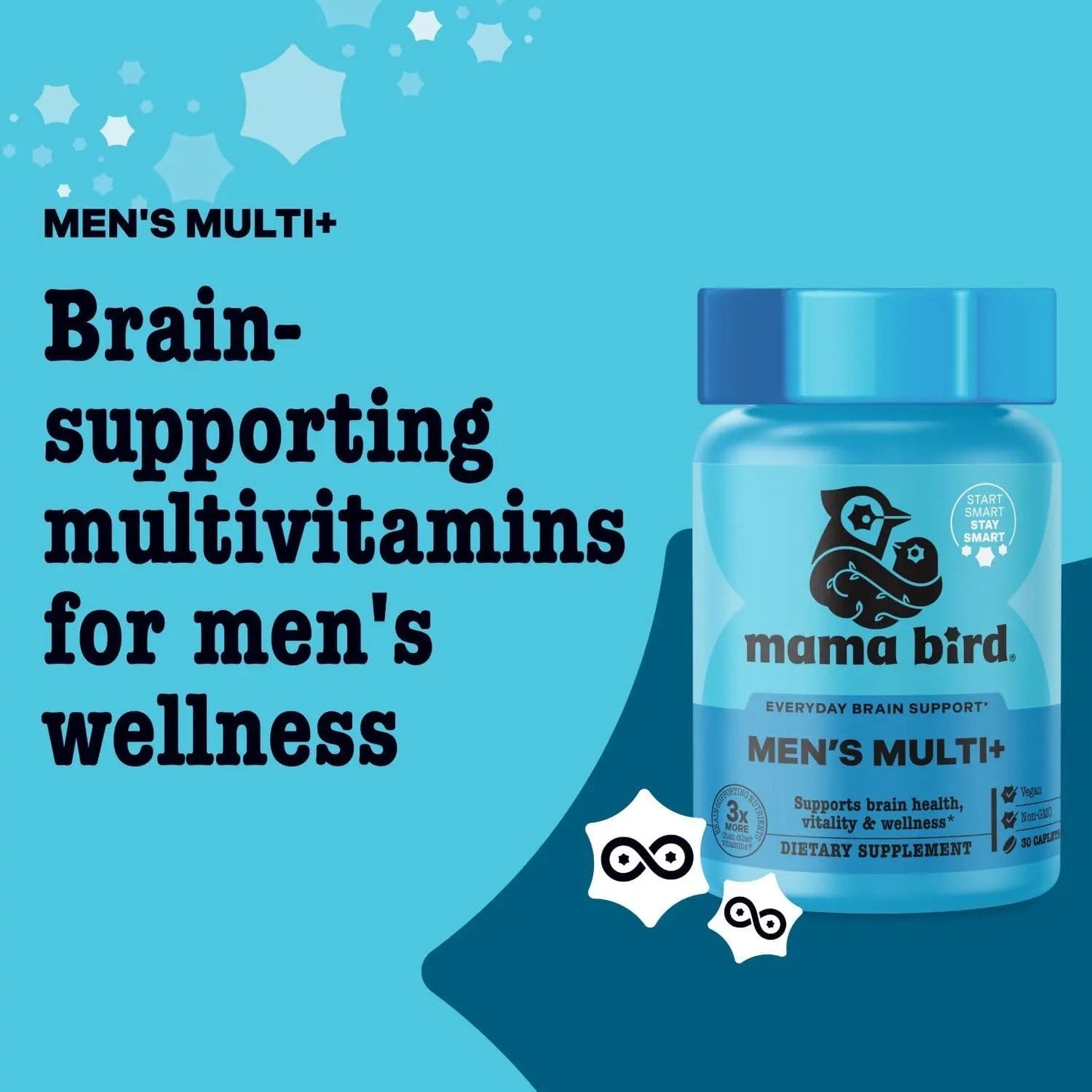 Best Nest Wellness Men's Multi Plus - Daily Multivitamin for Brain & Energy Health Support - Daily Multivitamin for Men Best Nest Wellness